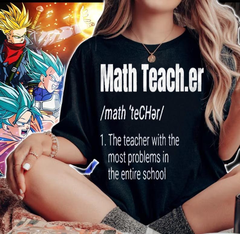Funny Math Teacher Definition Most Problems shirt woman shirt
