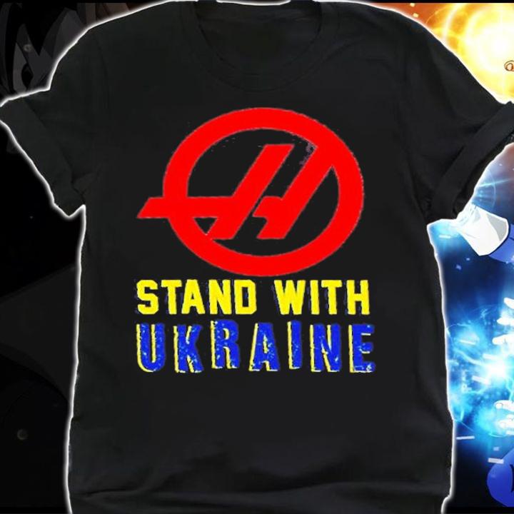 Haas F1 Drop Uralkali Haas Stand With Ukraine T-Shirt shirt