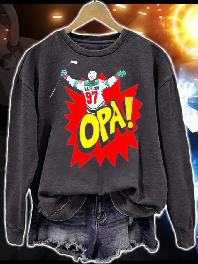 Kirill Kaprizov Black Opa T-Shirt sweatshirt