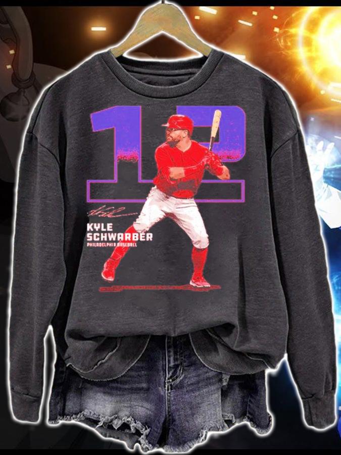 Kyle Schwarber Philadelphia Outline Baseball Signatures Shirt sweatshirt