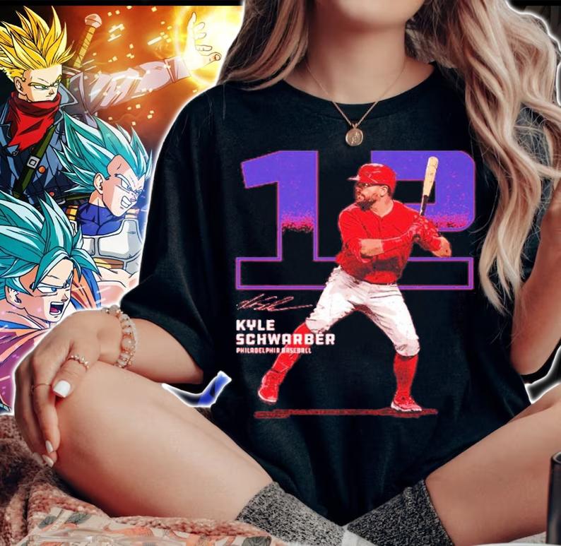 Kyle Schwarber Philadelphia Outline Baseball Signatures Shirt woman shirt