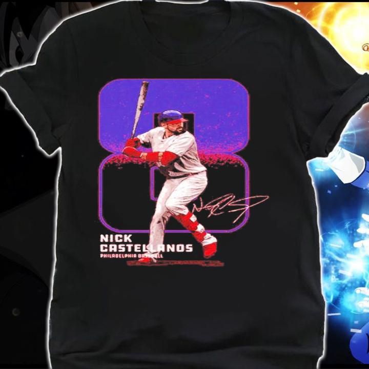 Nick Castellanos Philadelphia Outline Baseball Signatures Shirt shirt