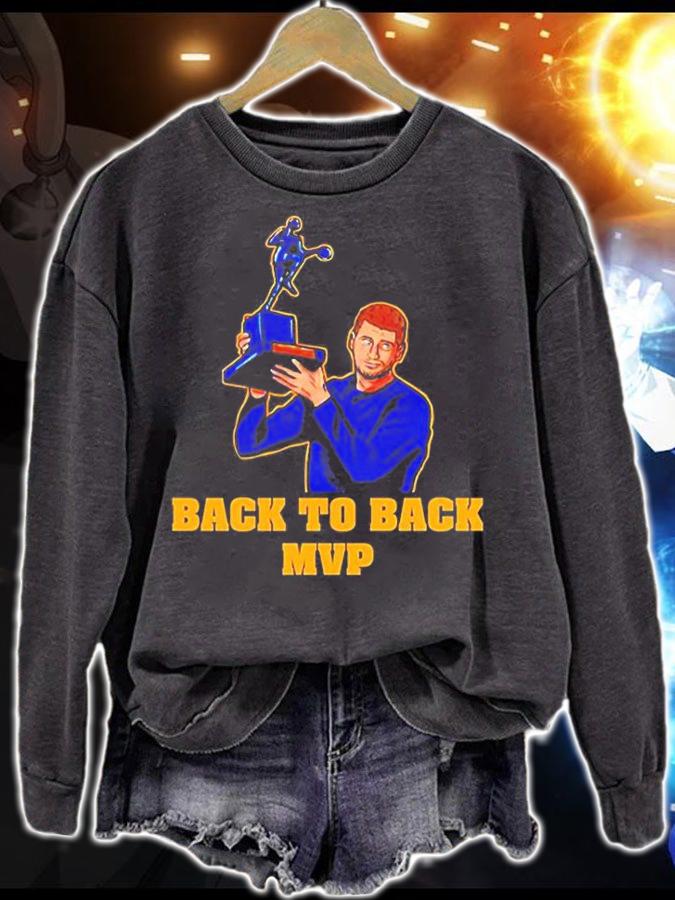 Nikola Jokic 2022 Back To Back Nba Mvp T-Shirt sweatshirt