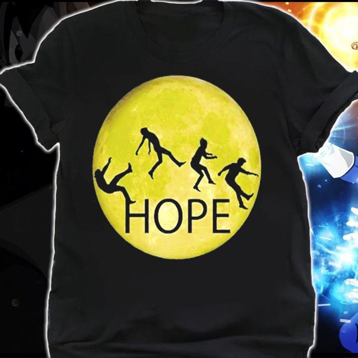 Parody Hope Fun On Yellow Moon Silhouette Design T-Shirt shirt
