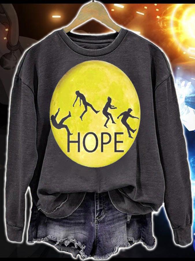 Parody Hope Fun On Yellow Moon Silhouette Design T-Shirt sweatshirt