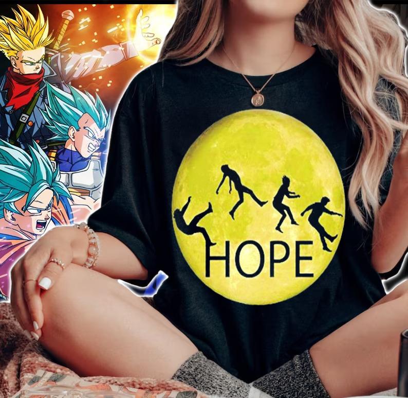 Parody Hope Fun On Yellow Moon Silhouette Design T-Shirt woman shirt