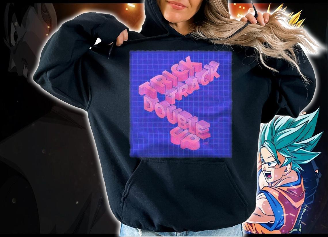 Roller coaster trick track double up T-shirt hoodie