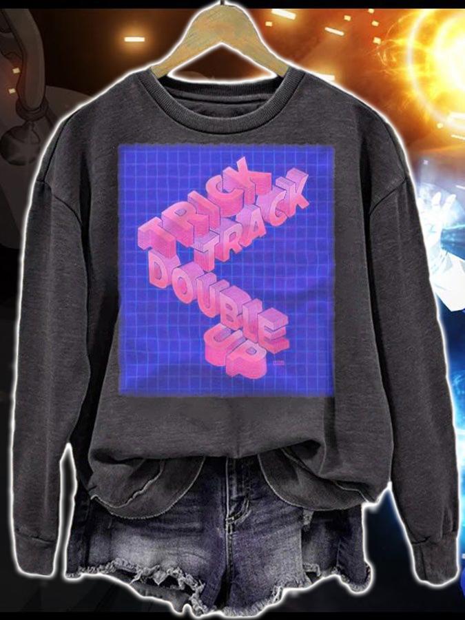 Roller coaster trick track double up T-shirt sweatshirt