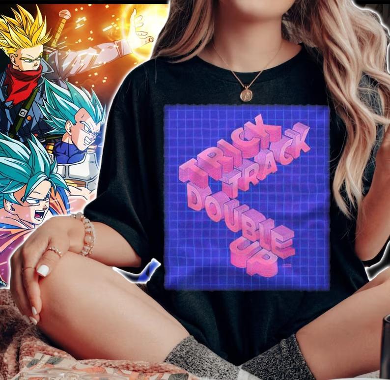Roller coaster trick track double up T-shirt woman shirt