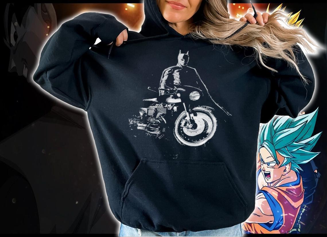 The Batman Grunge Batcycle T-shirt hoodie