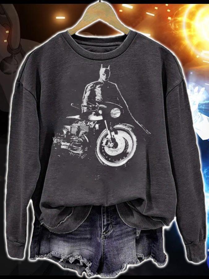 The Batman Grunge Batcycle T-shirt sweatshirt