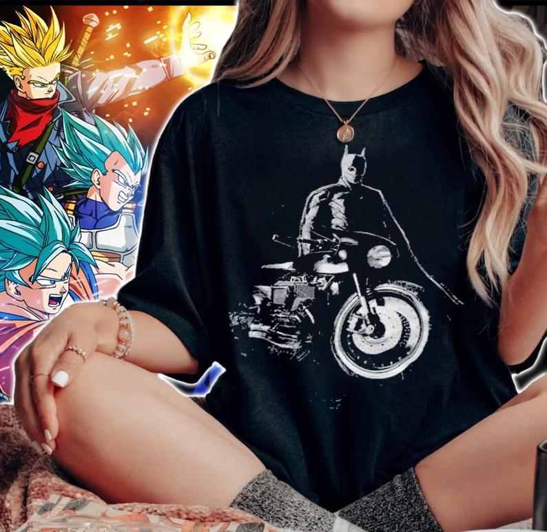 The Batman Grunge Batcycle T-shirt woman shirt