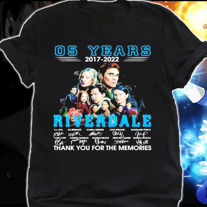 05 years 2017 2022 Riverdale signatures t-shirt shirt