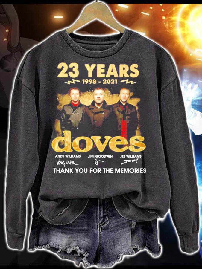 23 years 1998-2021 Doves signatures t-shirt sweatshirt