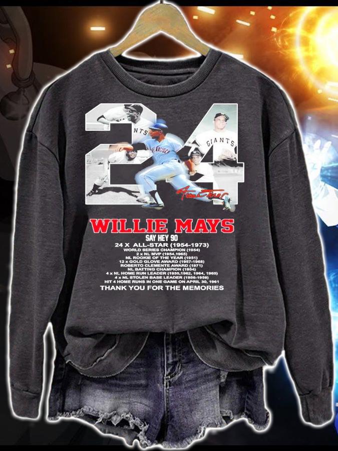 24 Willie Mays Say Hey Kid San Francisco Giants t-shirt sweatshirt