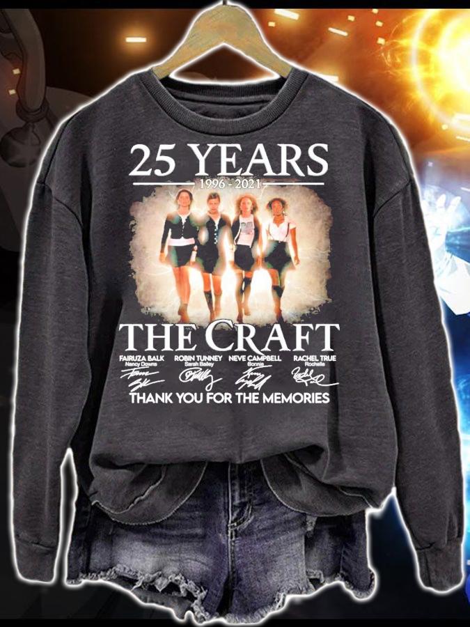 25 years 1996-2021 The Craft signature thank you for the memories t-shirt sweatshirt