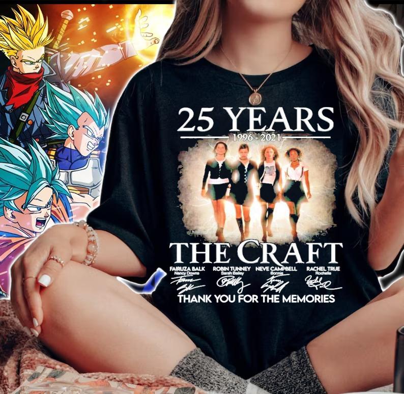 25 years 1996-2021 The Craft signature thank you for the memories t-shirt woman shirt