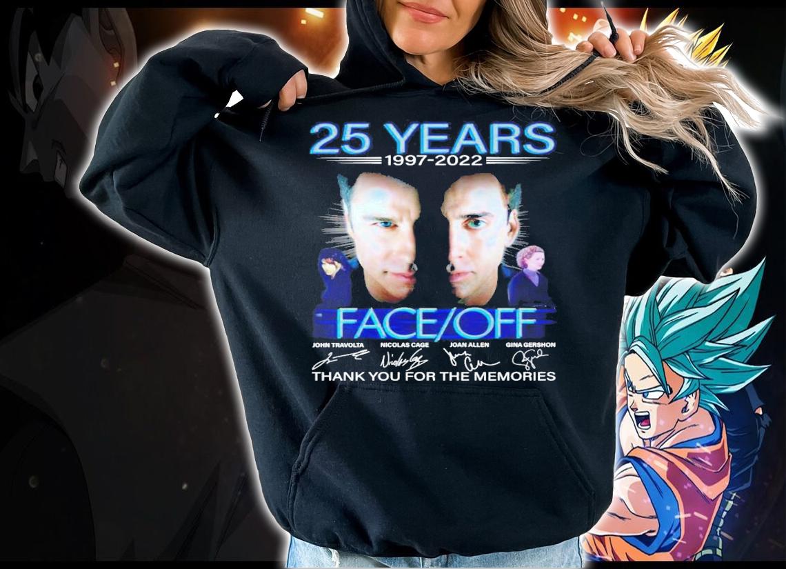 25 years 1997-2022 Face Off signatures shirt t-shirt hoodie