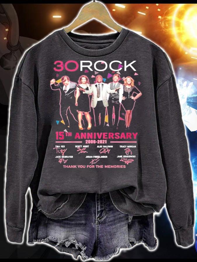 30 Rock 15th anniversary 2006-2021 thank You for the memories t-shirt sweatshirt