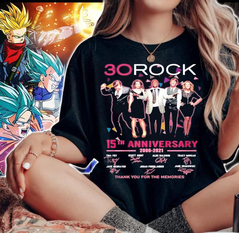 30 Rock 15th anniversary 2006-2021 thank You for the memories t-shirt woman shirt