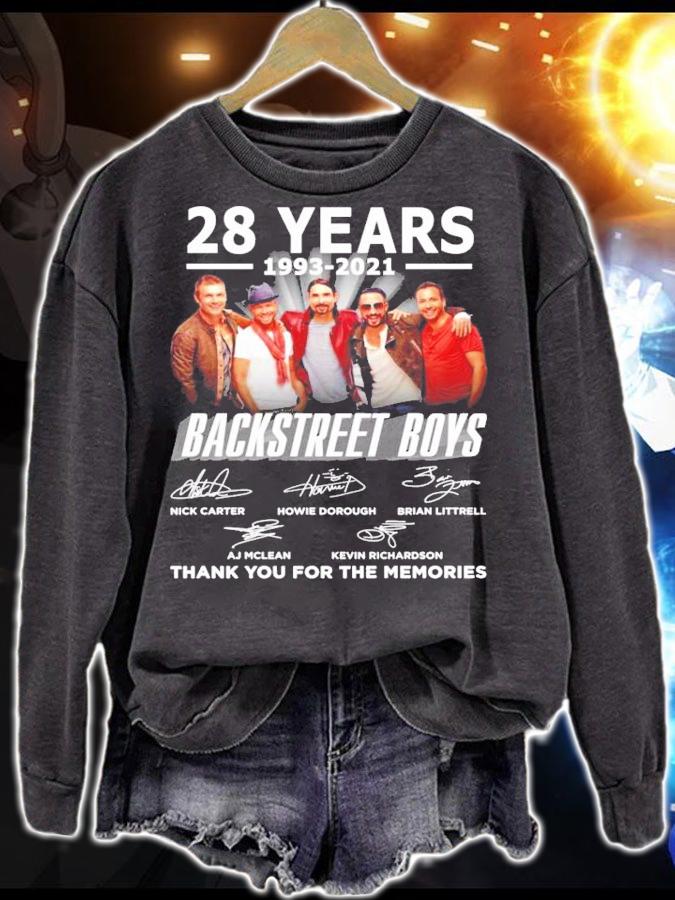 Backstreet Boys 28 years 1993-2021 thank you for the memories t-shirt sweatshirt