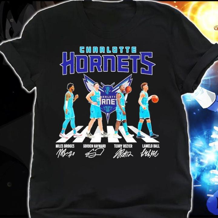 Charlotte Hornets Basketball Abbey Road Signatures Shirt shirt