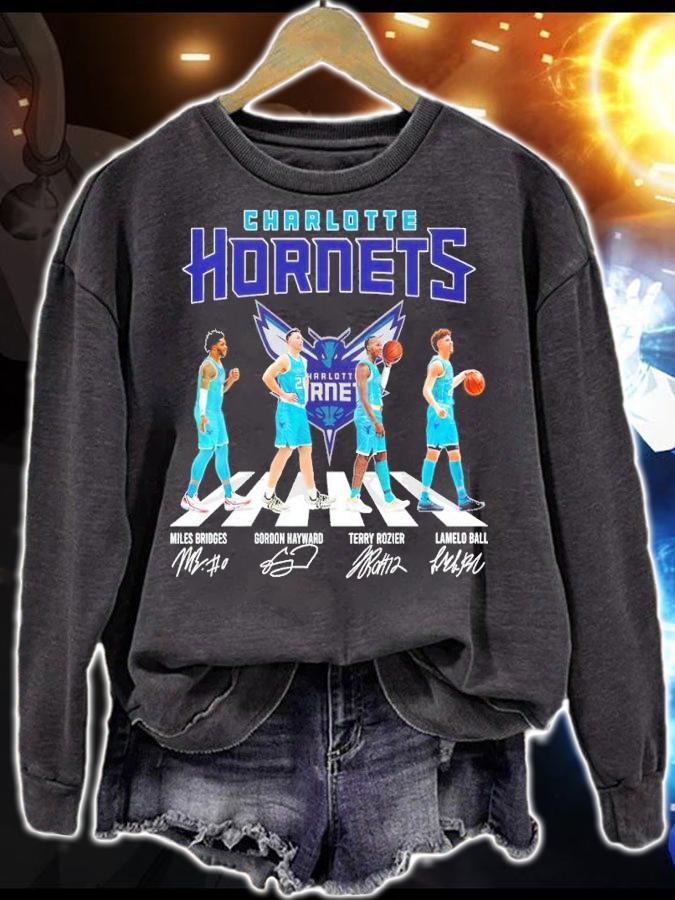 Charlotte Hornets Basketball Abbey Road Signatures Shirt sweatshirt