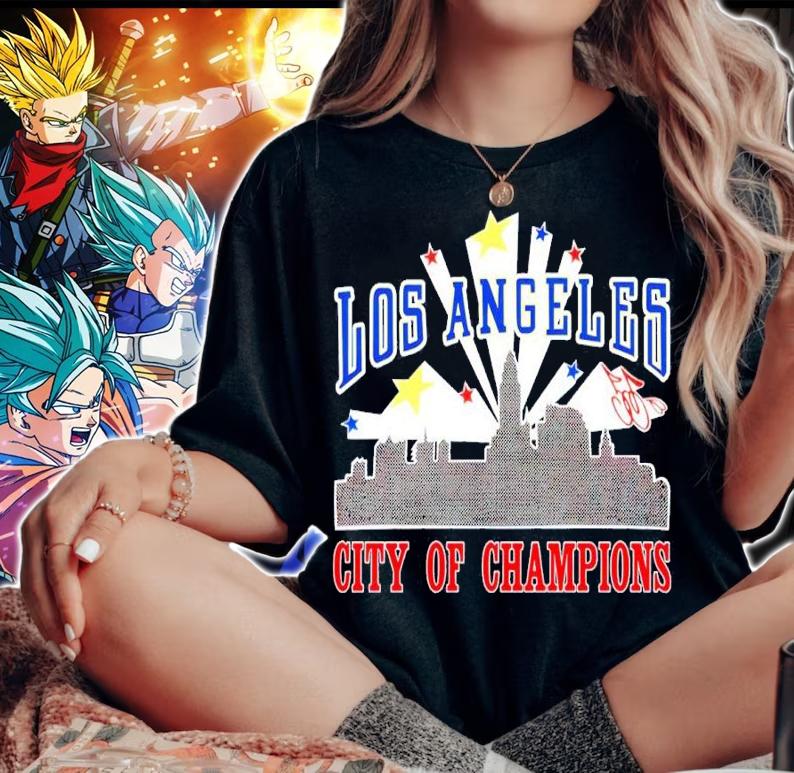 Cherry Los Angeles The City Of Champions Shirt woman shirt