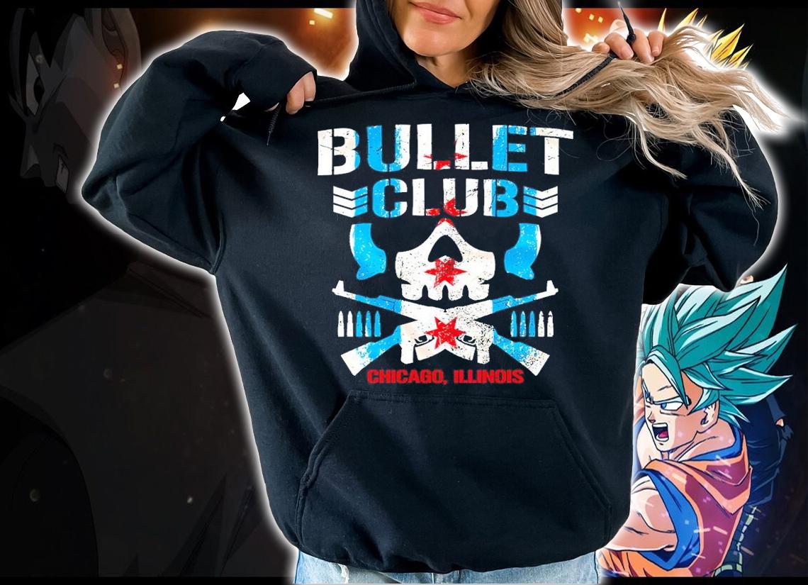 Chicago Flag PWT Retail Exclusive Bullet Club Shirt hoodie
