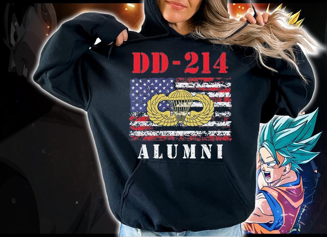 Dd-214 Airborne Alumni Paratrooper Army Veteran Us T-Shirt hoodie