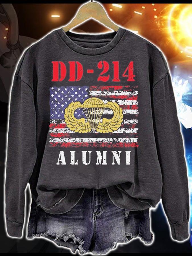 Dd-214 Airborne Alumni Paratrooper Army Veteran Us T-Shirt sweatshirt