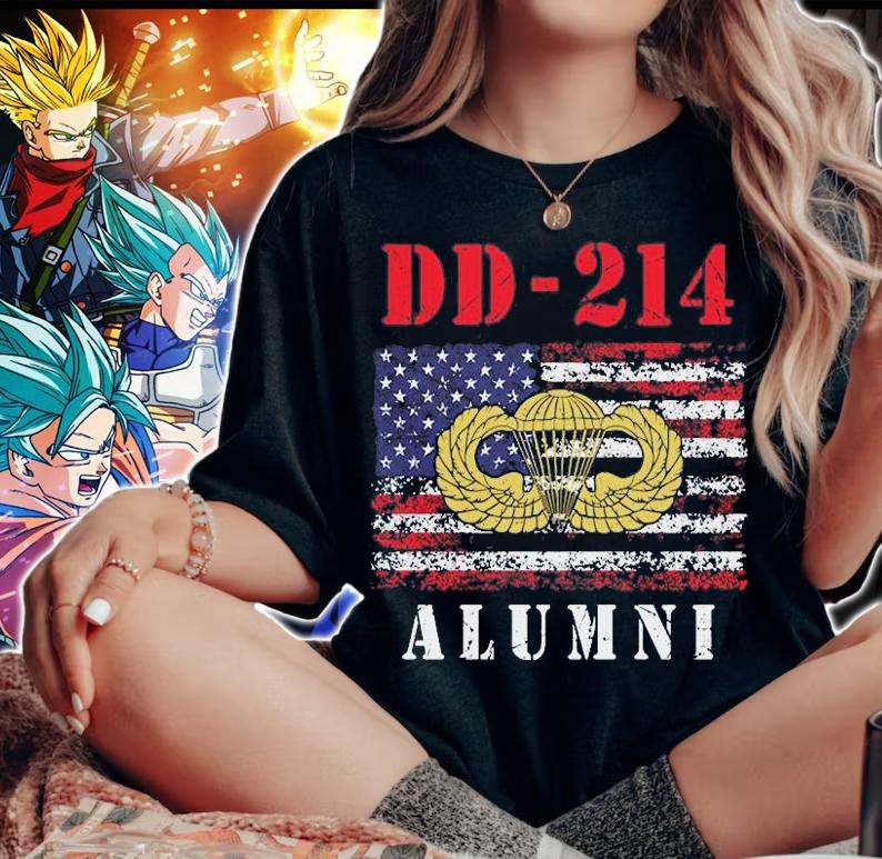 Dd-214 Airborne Alumni Paratrooper Army Veteran Us T-Shirt woman shirt