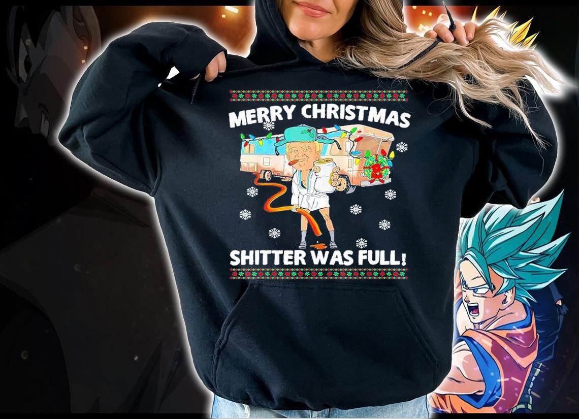 Donald Trump Merry Christmas Shitter Was Full T-Shirt hoodie