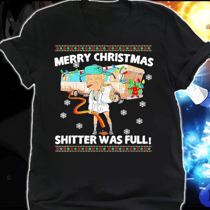 Donald Trump Merry Christmas Shitter Was Full T-Shirt shirt