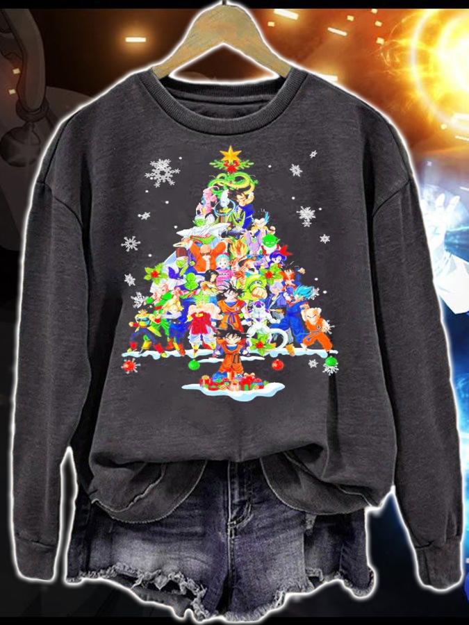 Dragon Ball Z tree Christmas shirt sweatshirt