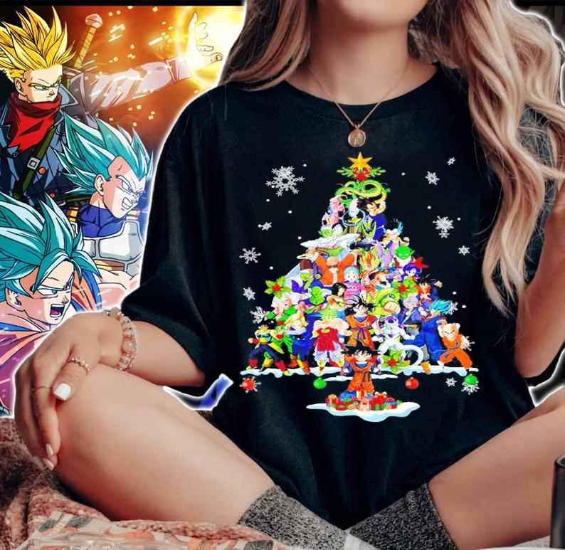 Dragon Ball Z tree Christmas shirt woman shirt