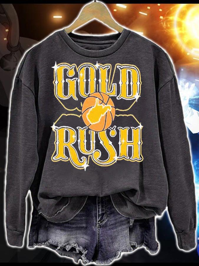 Gold Rush Basketball T-Shirt sweatshirt