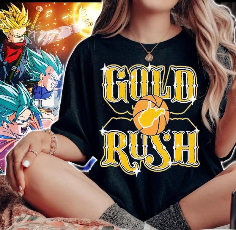 Gold Rush Basketball T-Shirt woman shirt