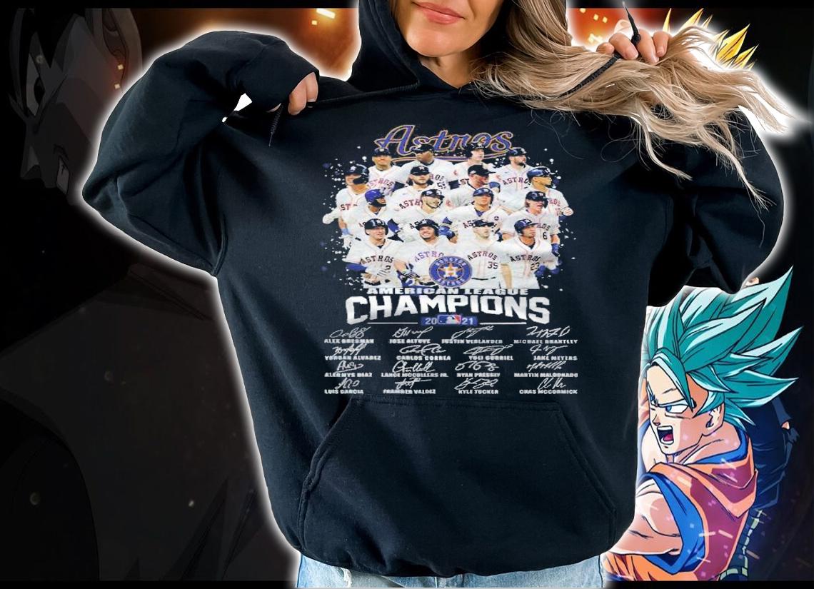 Houston Astros American League Champions 2021 signatures shirt hoodie
