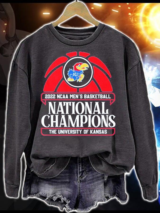 Kansan Jayhawks 2022 NCAA Men's Basketball National Champions The University Of Kansan T-Shirt sweatshirt