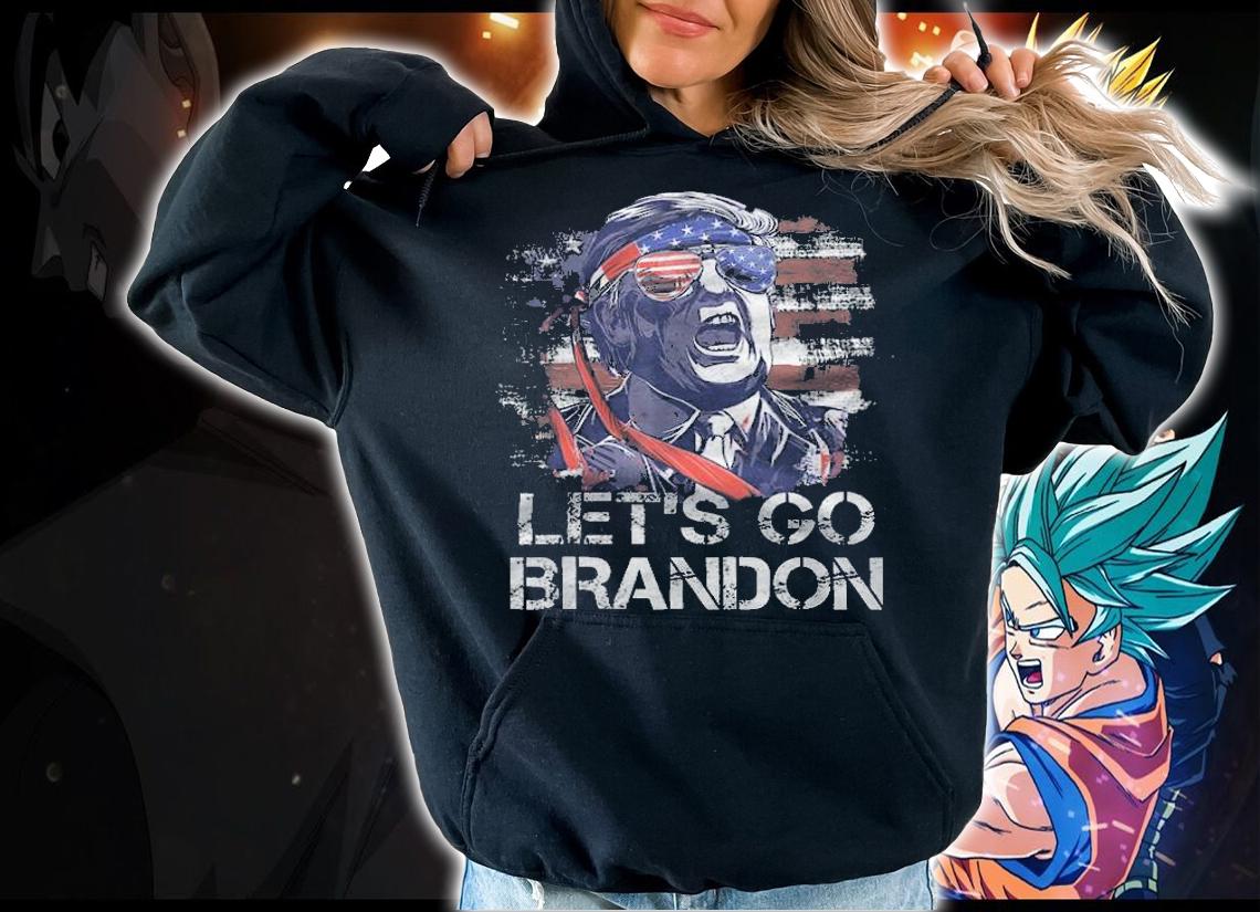 Let's Go Brandon Pro Trump Tee Conservative Anti Liberal US Flag T-Shirt hoodie