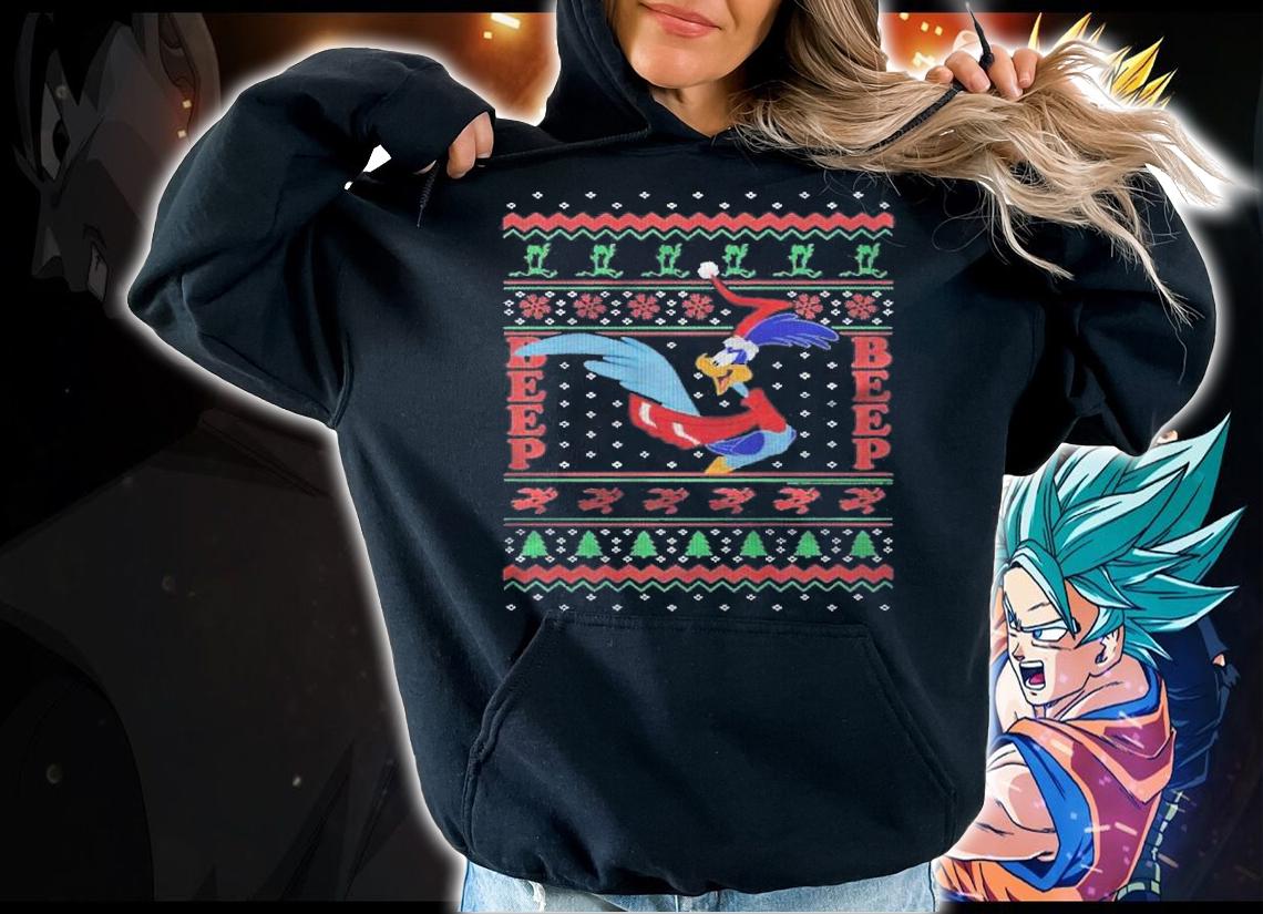 Looney Tunes Christmas Road Runner Ugly Sweater shirt hoodie