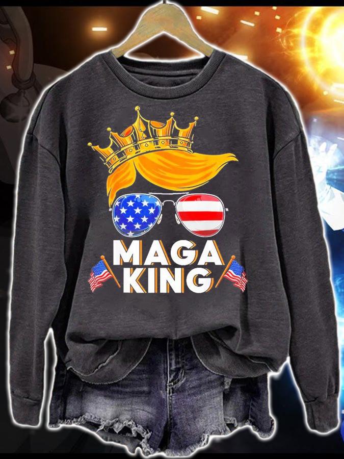 MAGA King Donald Trump American T-Shirt sweatshirt