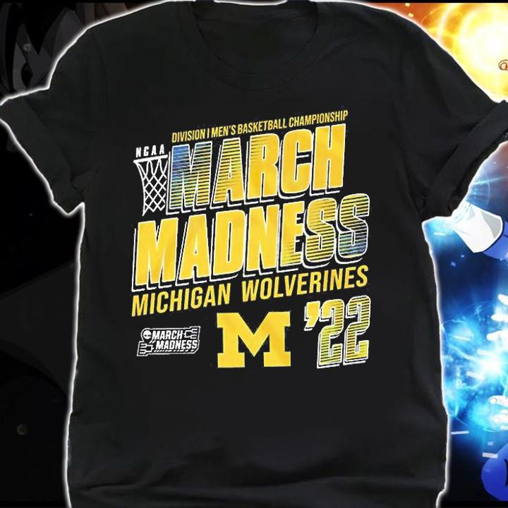 Michigan Wolverines NCAA Division I Men's Basketball Championship March Madness 2022 T-Shirt shirt