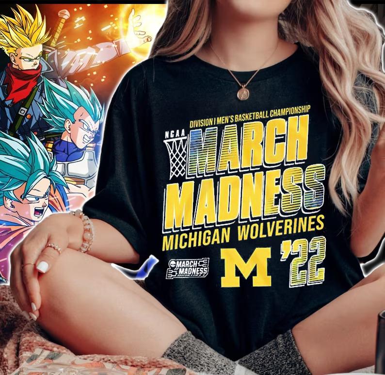 Michigan Wolverines NCAA Division I Men's Basketball Championship March Madness 2022 T-Shirt woman shirt