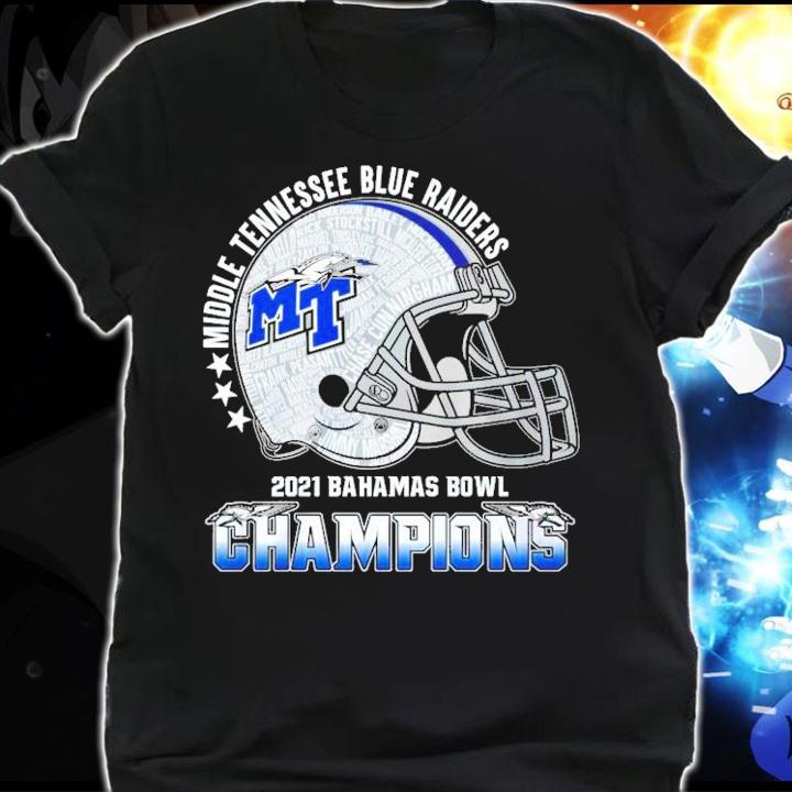 Middle Tennessee Blue Raiders 2021 Bahamas Bowl Champions Shirt shirt