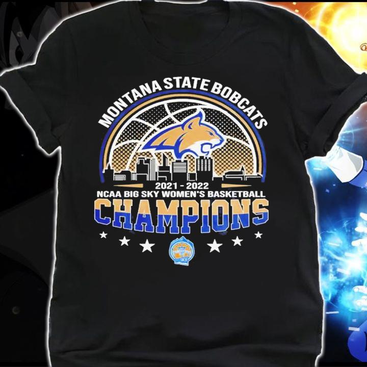Montana State Bobcats NCAA Big Sky Women's Basketball 2021-2022 Champions Shirt shirt