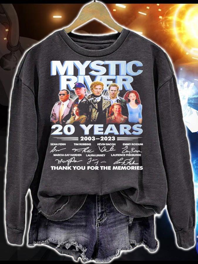 Mystic River 20 Years 2003 2023 Thank You For The Memories T-Shirt sweatshirt