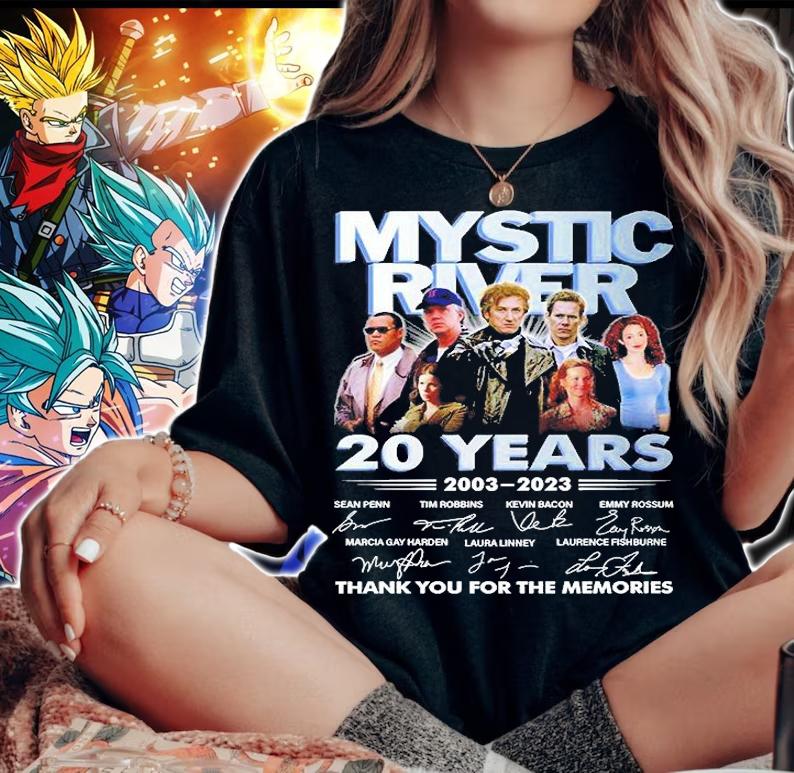Mystic River 20 Years 2003 2023 Thank You For The Memories T-Shirt woman shirt