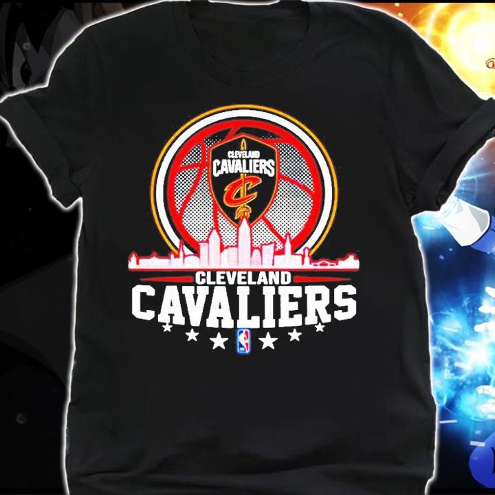 Official Cleveland Cavaliers City Skyline Logo T-Shirt shirt